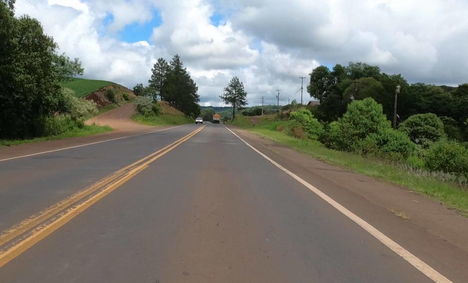 PRC-280 entre Pato Branco e Clevelândia, trecho que vai receber as obras