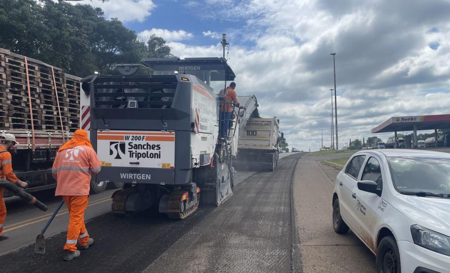 PRC-280 Fresagem e reperfilagem de faixa em Clevelândia