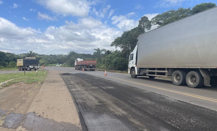 PRC-280 Fresagem e reperfilagem de faixa em Clevelândia