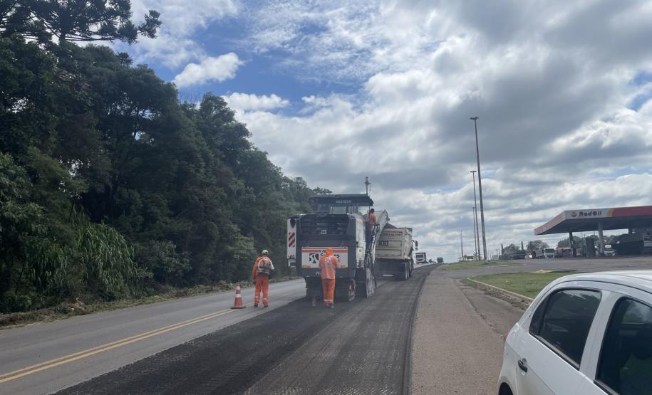 PRC-280 Fresagem e reperfilagem de faixa em Clevelândia