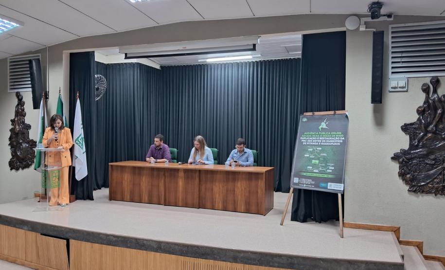 Audiência pública das obras na PRC-466