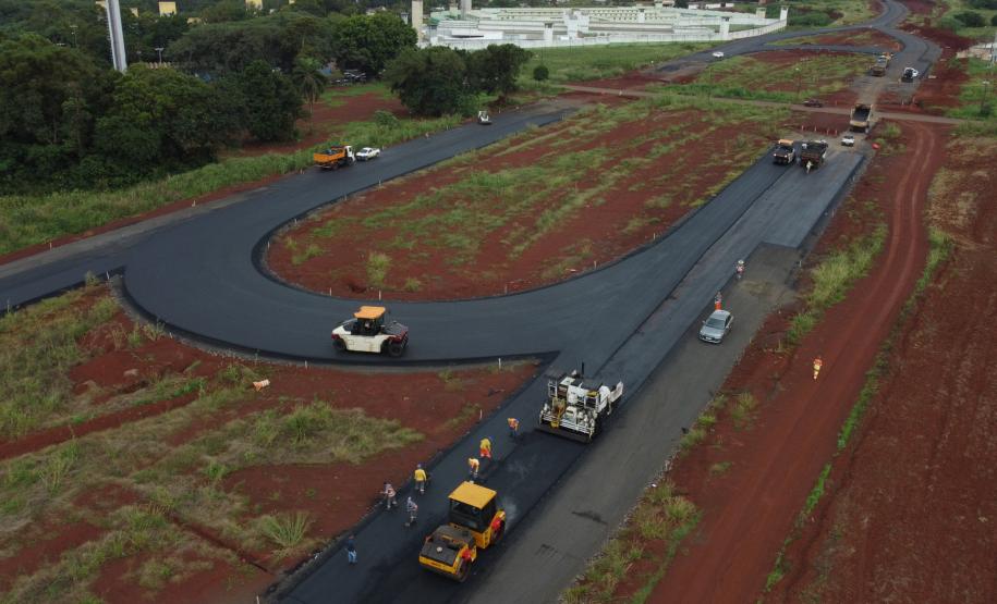 Pavimentação próximo à penitenciária