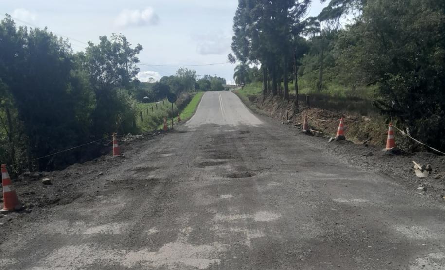 Local da obra no km 99 da PR-364