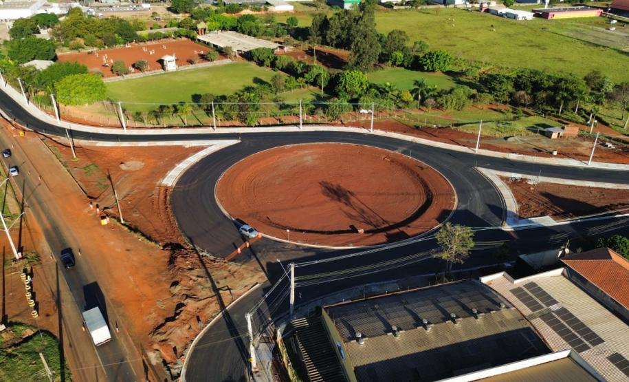 Novas marginais da BR-369, parte da obra do Viaduto da PUC, em Londrina