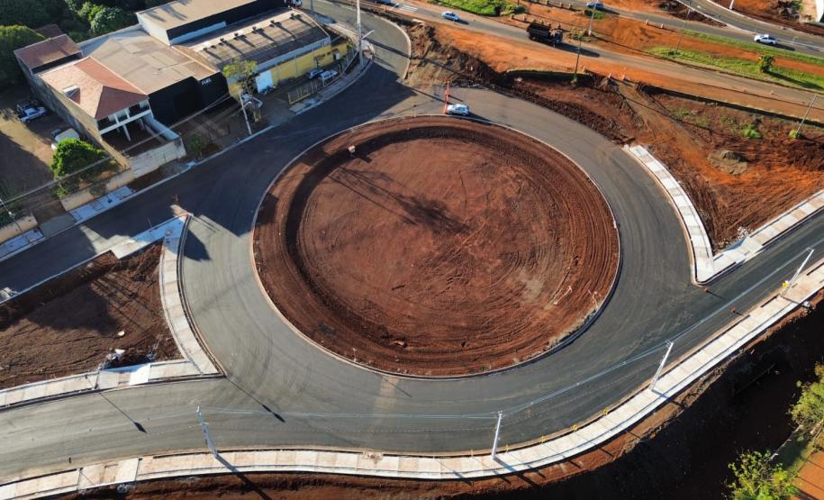Novas marginais da BR-369, parte da obra do Viaduto da PUC, em Londrina
