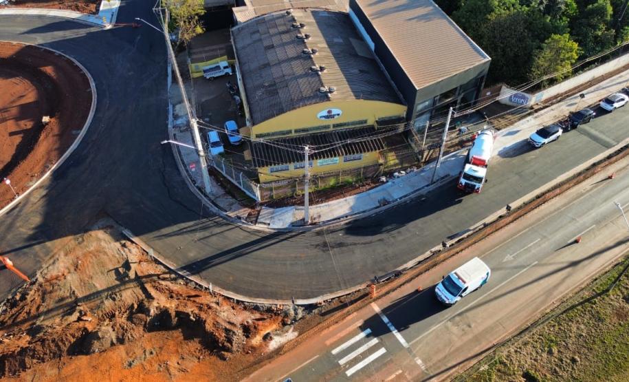 Novas marginais da BR-369, parte da obra do Viaduto da PUC, em Londrina