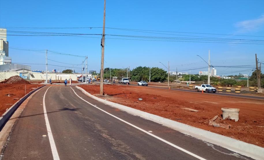 BR-369 em Londrina, trecho em obras para implantação do Viaduto da PUC