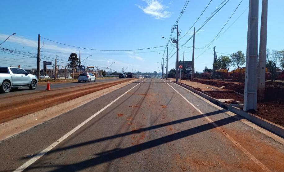BR-369 em Londrina, trecho em obras para implantação do Viaduto da PUC