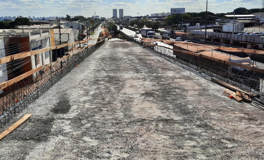 Execução de rampas das alças de acesso dos viadutos de Sarandi