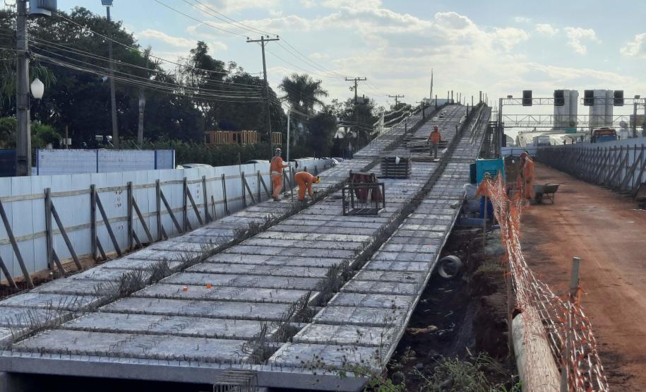Execução de rampas das alças de acesso dos viadutos de Sarandi