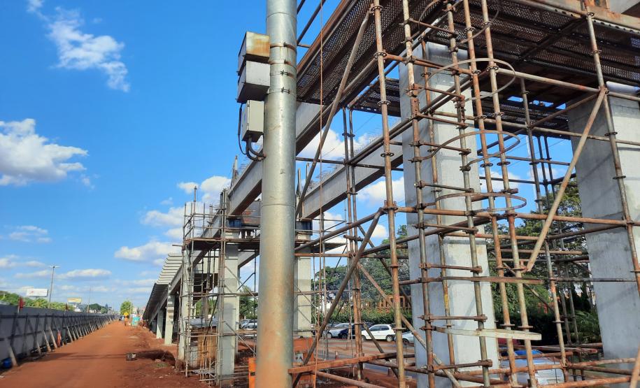 Execução de rampas das alças de acesso dos viadutos de Sarandi