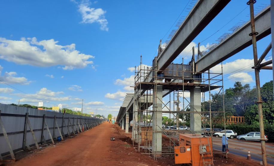 Execução de rampas das alças de acesso dos viadutos de Sarandi