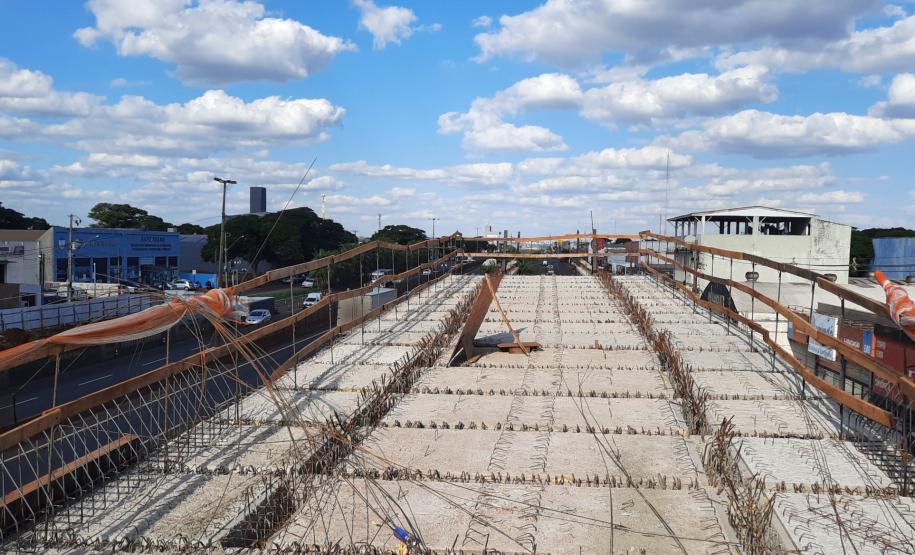 Execução de rampas das alças de acesso dos viadutos de Sarandi