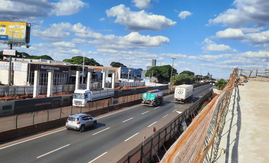 Execução de rampas das alças de acesso dos viadutos de Sarandi