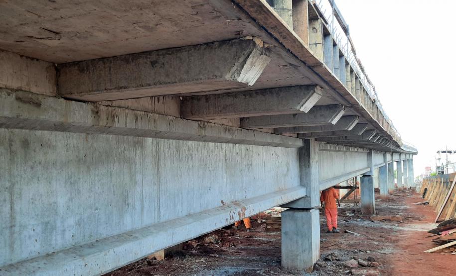 Execução de rampas das alças de acesso dos viadutos de Sarandi