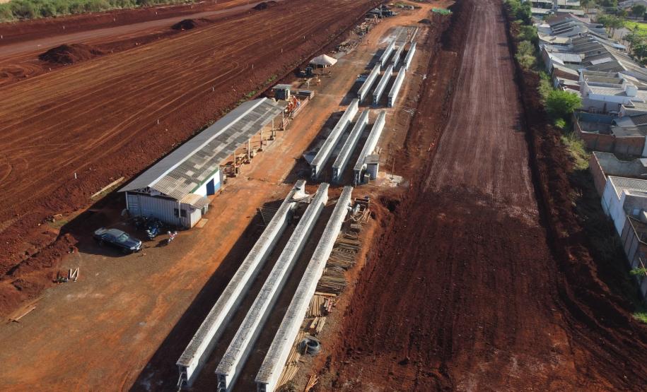 Viaduto Wandscheer: vigas pré-moldadas