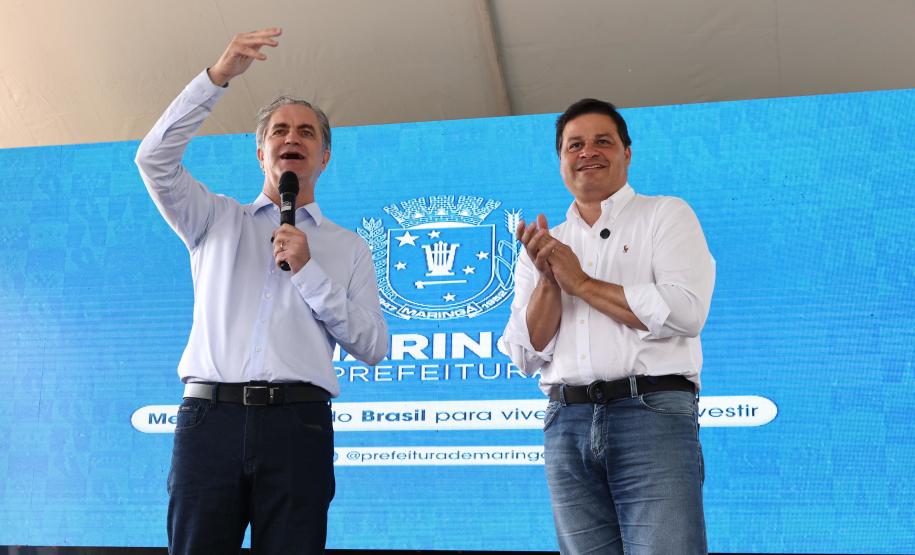 Inauguração da ponte sobre o Ribeirão Pinguim entre Maringá e Sarandi