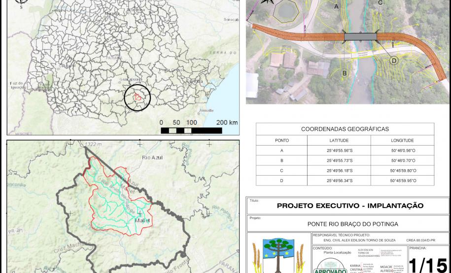 Mapa do local da obra
