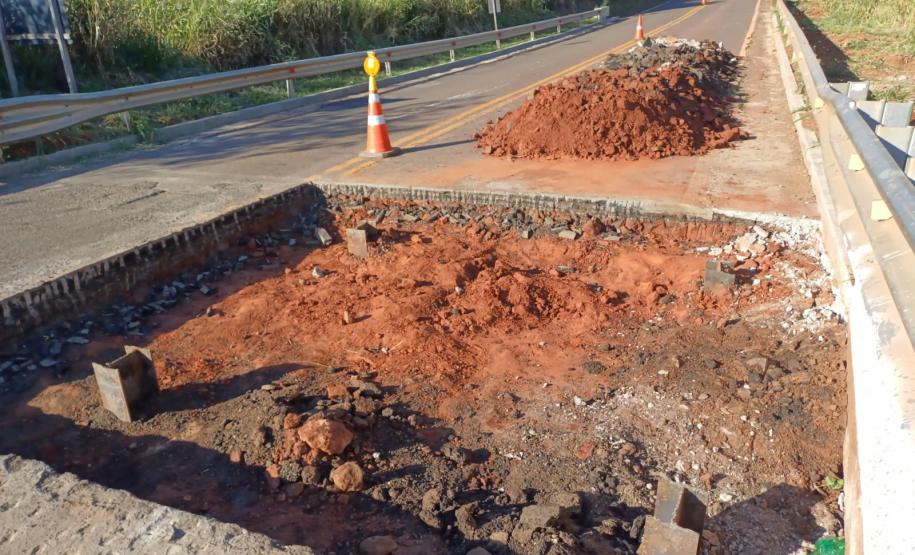 Reforma ponte Rio Dom Bosco na PR-557