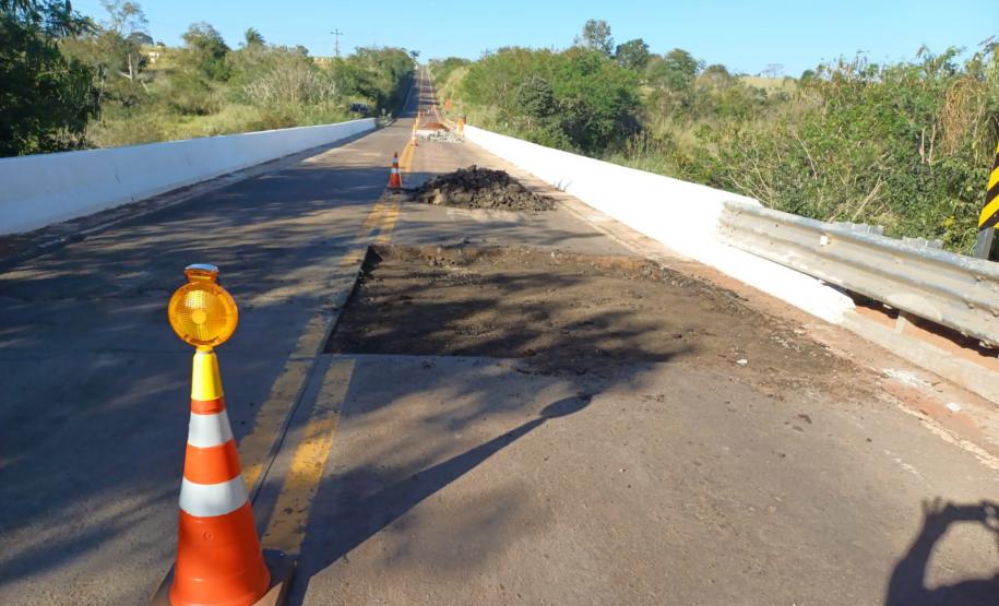 Reforma ponte Rio Dom Bosco na PR-557
