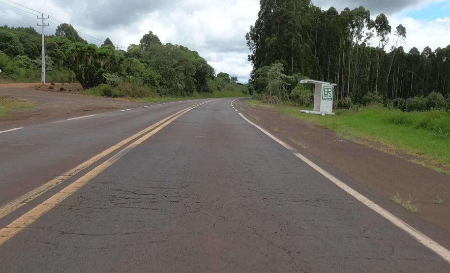 Trecho da PRC-280 entre Clevelândia e Pato Branco que será atendido pela obra de restauração em concreto