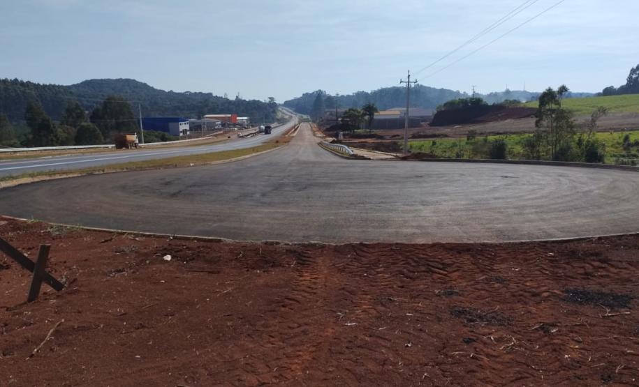 Obra de novas marginais da PRC-466 em Pitanga