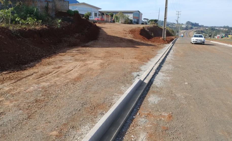 Obra de novas marginais da PRC-466 em Pitanga