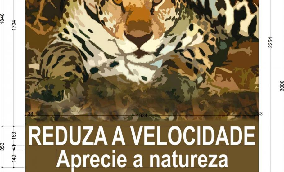 Painel educativo do Parque Ilha Grande