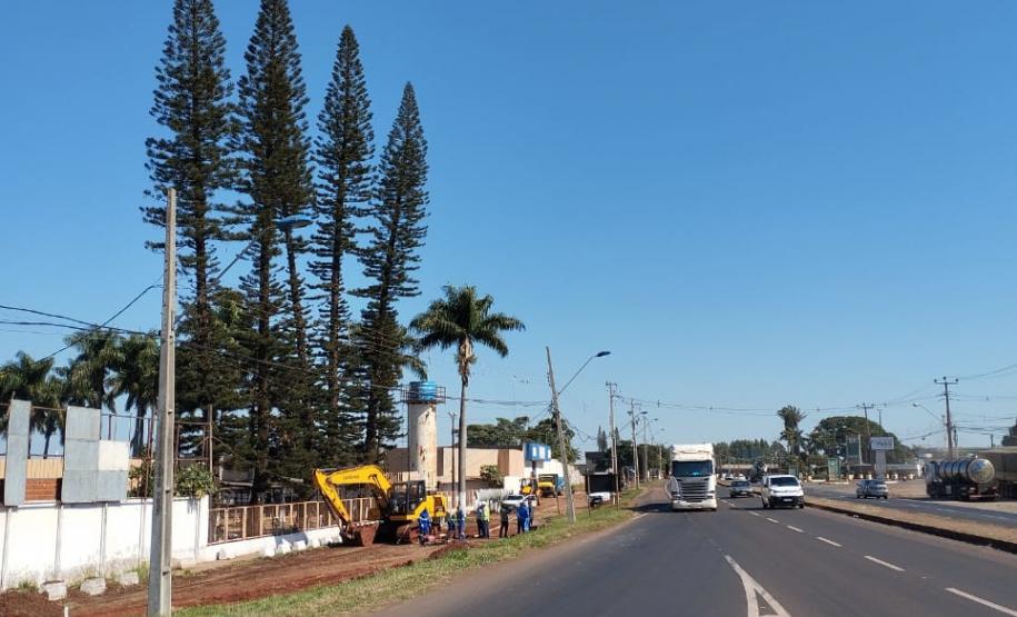 Serviços iniciais do novo Trevo do Catuaí