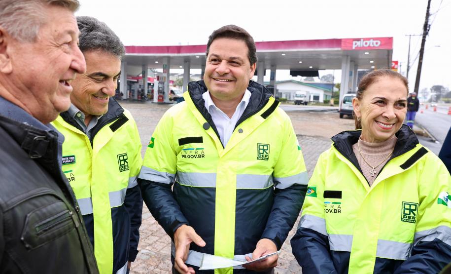 Viaduto da BR-376 em São José dos Pinhais com pista superior liberada