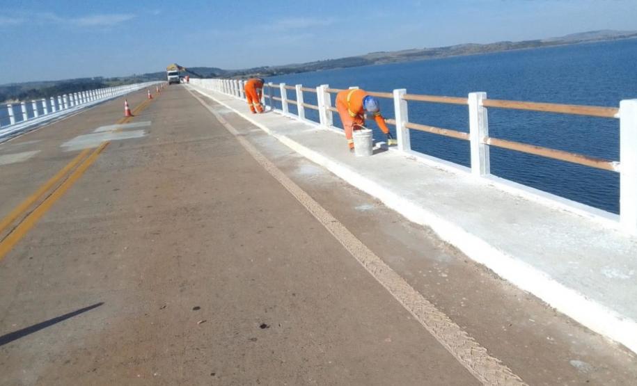 Reforma da ponte sobre a Represa Chavantes, entre Carlópolis e Fartura (SP)