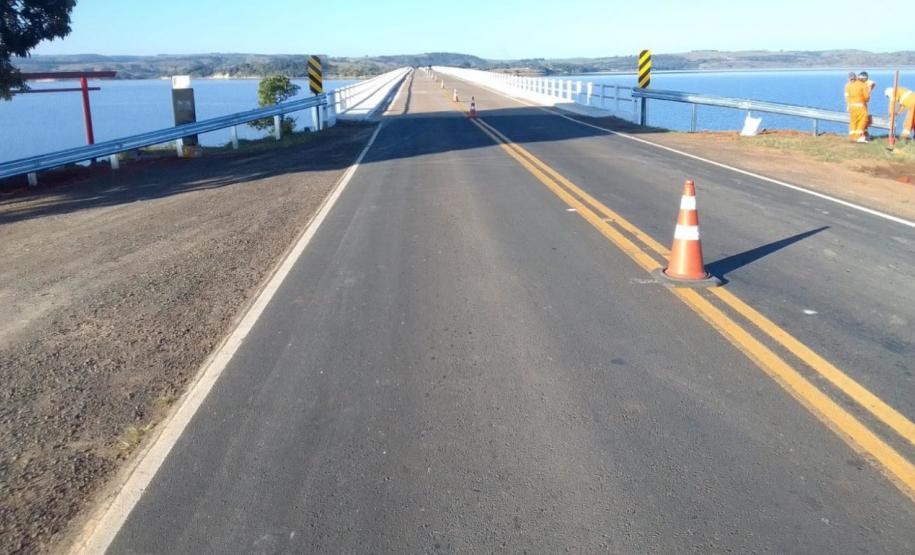 Reforma da ponte sobre a Represa Chavantes, entre Carlópolis e Fartura (SP)