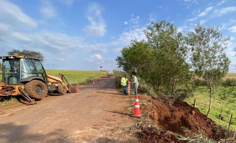 Pavimentação estrada entre Ramilândia e Santa Helena