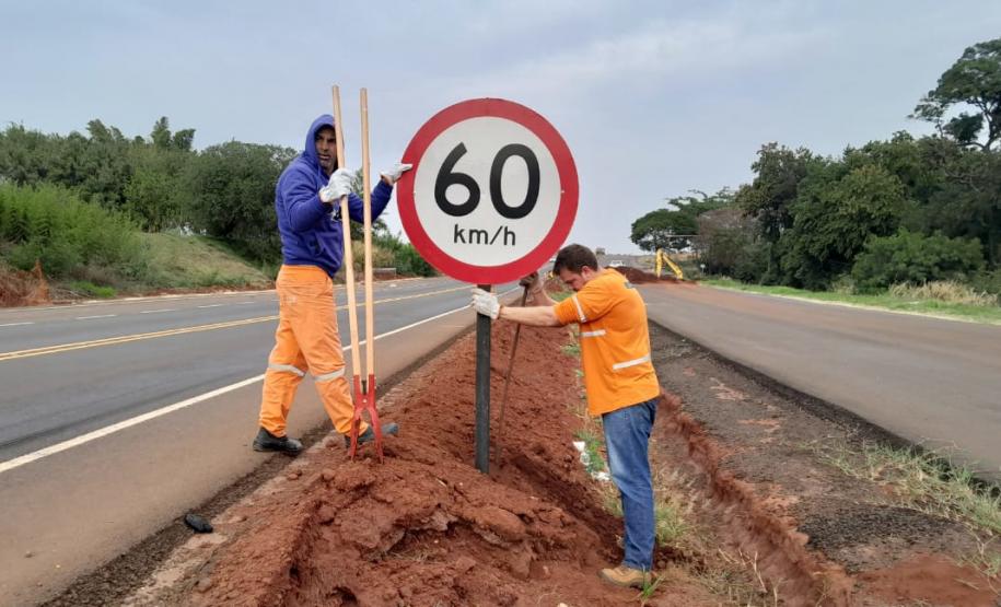 Reforço na sinalização da PR-317 entre Maringá e Iguaraçu