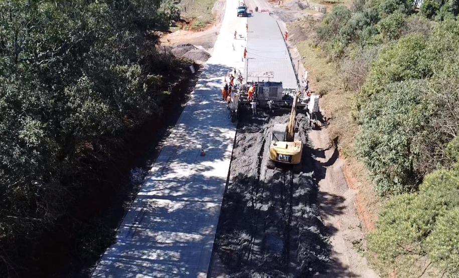 Whitetopping da PRC-280 entre Palmas e Clevelândia