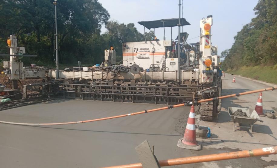 Whitetopping da PRC-280 entre Palmas e Clevelândia