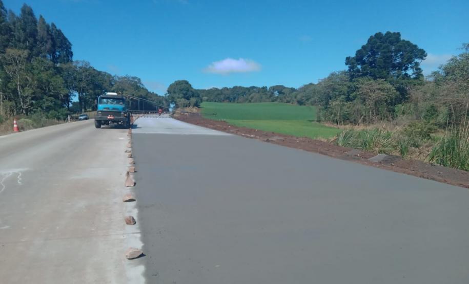 Whitetopping da PRC-280 entre Palmas e Clevelândia