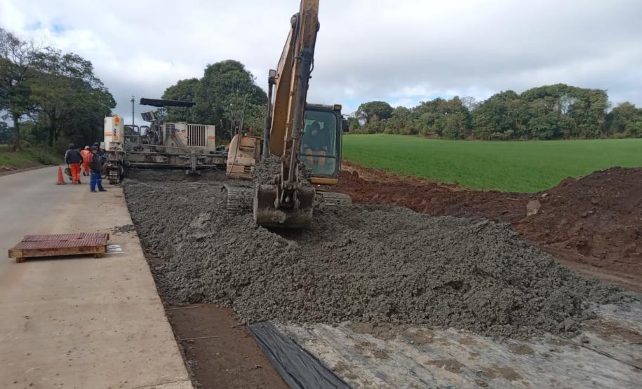 Whitetopping da PRC-280 entre Palmas e Clevelândia