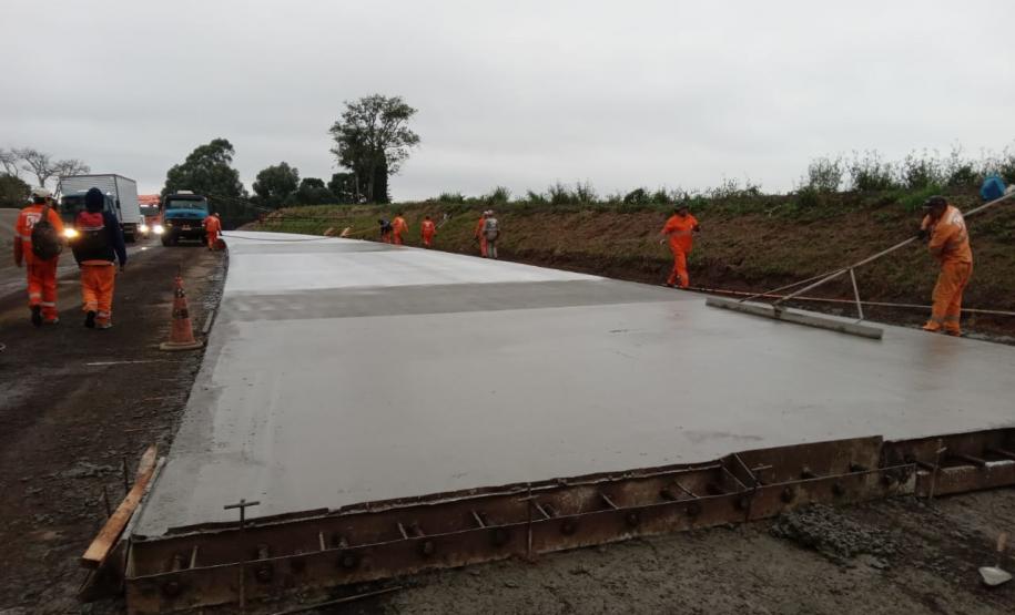 Whitetopping da PRC-280 entre Palmas e Clevelândia