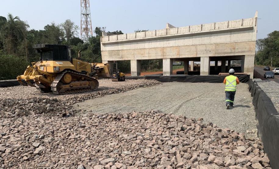BR-469 obras do viaduto no km 3