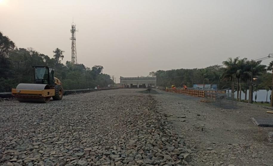 BR-469 obras do viaduto no km 3