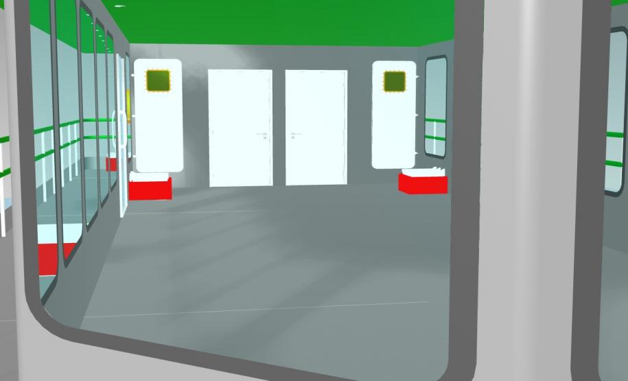 Anteprojeto de catamarã da Ilha do Mel - visão interna