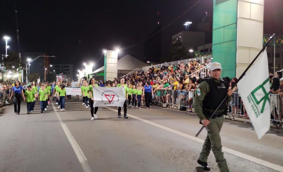 EPET de Cascavel no desfile de 7 de setembro do município