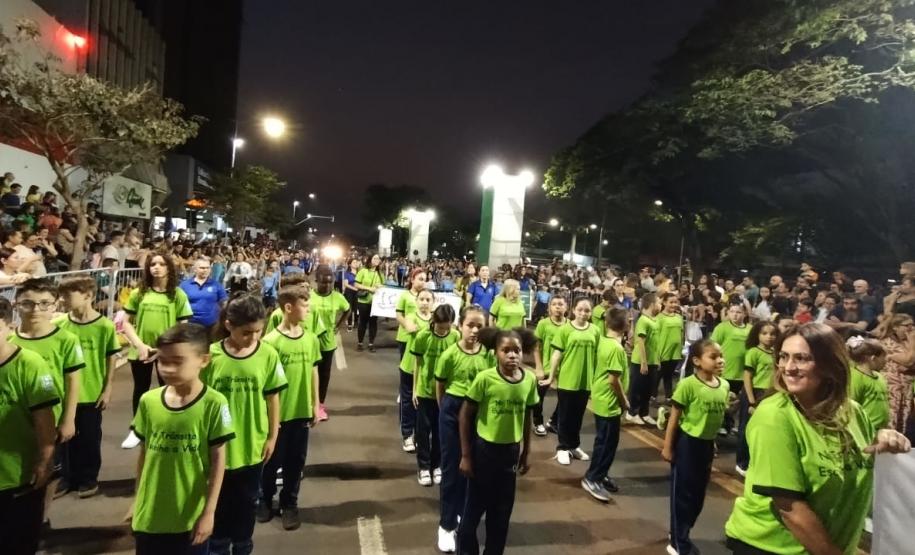 EPET de Cascavel no desfile de 7 de setembro do município