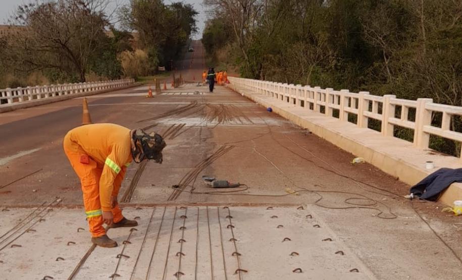 Ponte Rio Piquiri na PR-180, entre Nova Aurora e Quarto Centenário