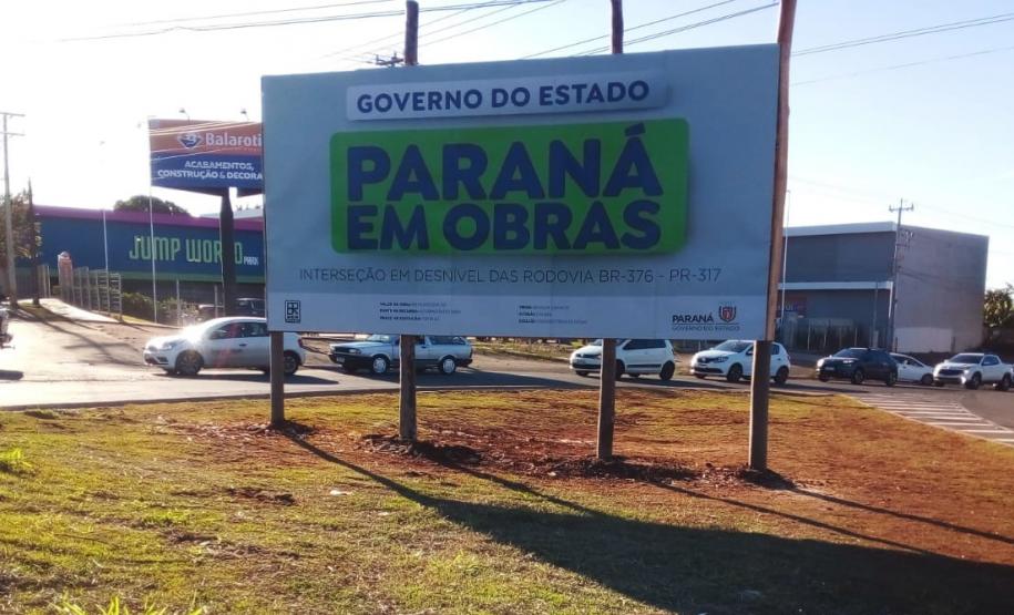 Implantação do novo Trevo do Catuaí em Maringá