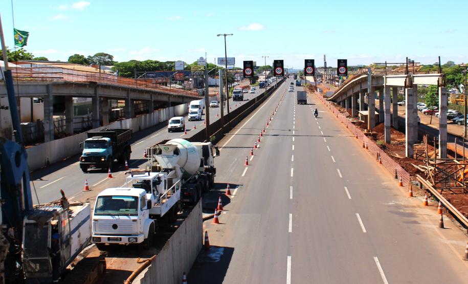 BR-376 Viadutos de Sarandi - serviços nos pilares centrais