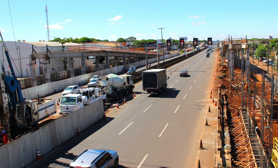 BR-376 Viadutos de Sarandi - serviços nos pilares centrais