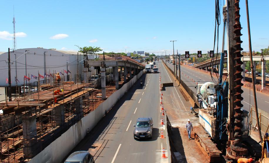 BR-376 Viadutos de Sarandi - serviços nos pilares centrais