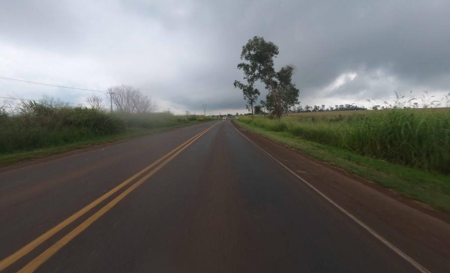 PR-218 entre Arapongas e Sabáudia, trecho que será estudado para duplicação